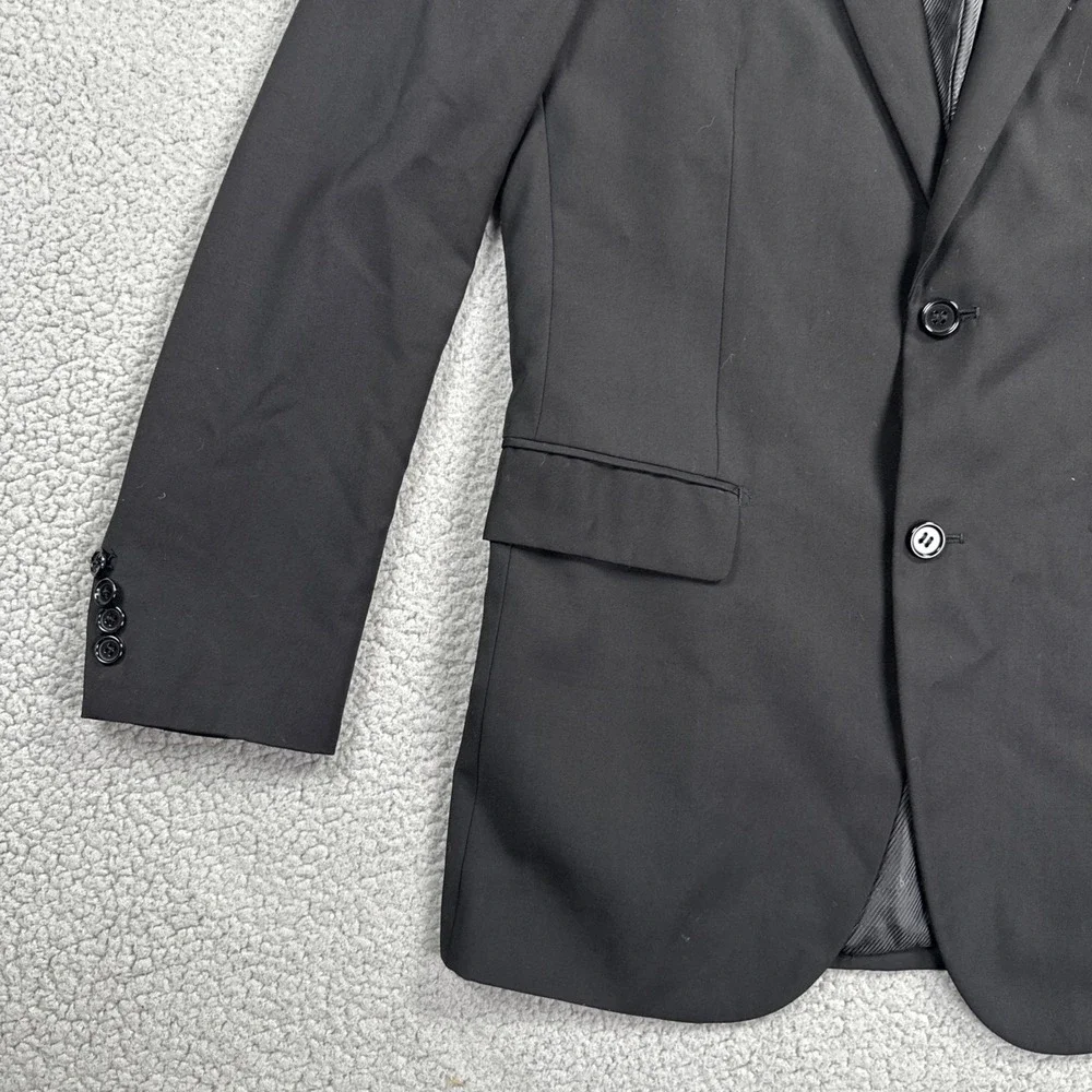 Giorgio Fiorelli Blazer Men 40R Black‎ Superlux Super Fine 150 Dual Vent Jacket